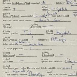 Western questionnaire, answ...