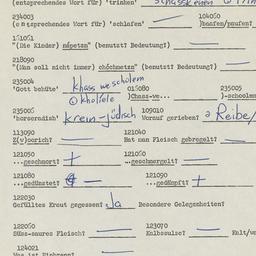 Western questionnaire, answ...