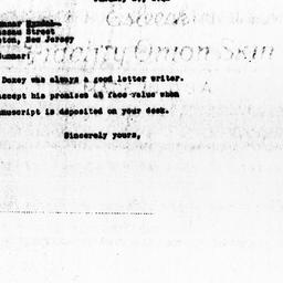Letter from Charles Dollard...