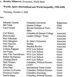 Minutes, 2003-10-02. Politi...