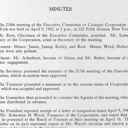 Executive Committee Meeting