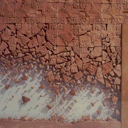 Model, fragmenting wall and...