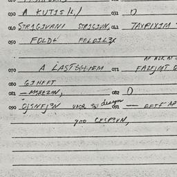 Eastern questionnaire, answ...