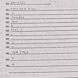 Eastern questionnaire, answ...
