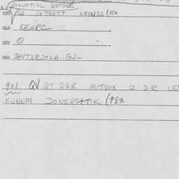 Eastern questionnaire, answ...