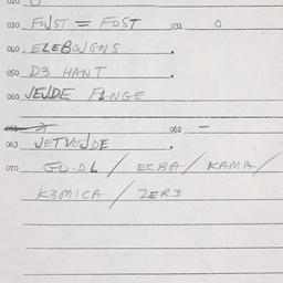 Eastern questionnaire, answ...