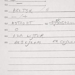 Eastern questionnaire, answ...