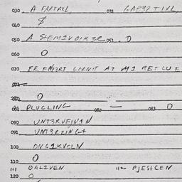 Eastern questionnaire, answ...
