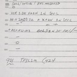 Eastern questionnaire, answ...