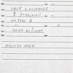 Eastern questionnaire, answ...