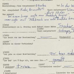 Western questionnaire, answ...
