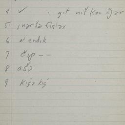 Eastern questionnaire, blue...