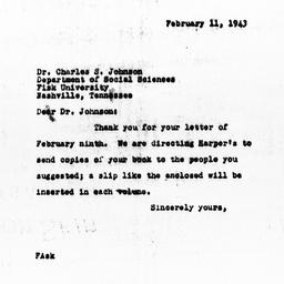 Letter from Florence Anders...