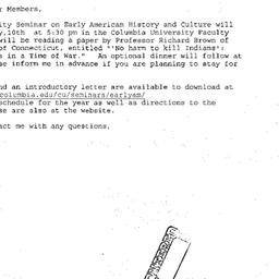 Announcements, 2005-05-10. ...