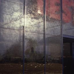 Exterior view, detail of en...