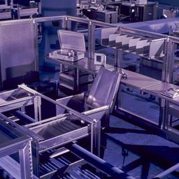Interior view, steel office...