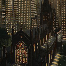 Trinity Church and Skyscrap...