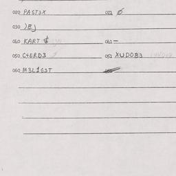 Eastern questionnaire, answ...