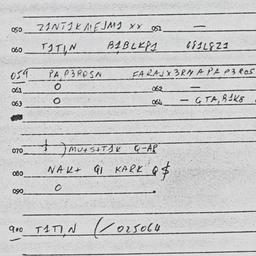Eastern questionnaire, answ...