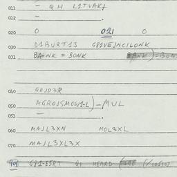 Eastern questionnaire, answ...