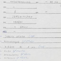 Eastern questionnaire, answ...