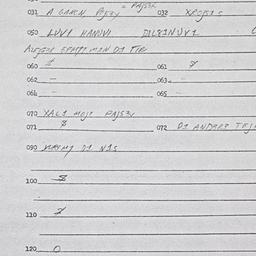 Eastern questionnaire, answ...