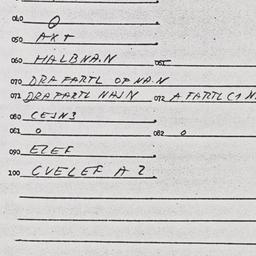Eastern questionnaire, answ...