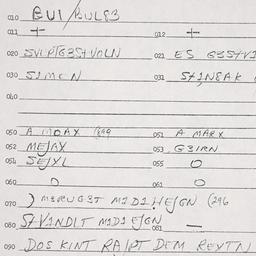 Eastern questionnaire, answ...