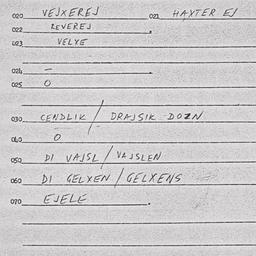 Eastern questionnaire, answ...
