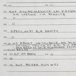 Eastern questionnaire, answ...