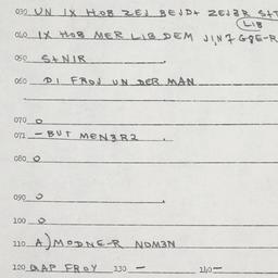 Eastern questionnaire, answ...