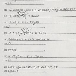 Eastern questionnaire, answ...