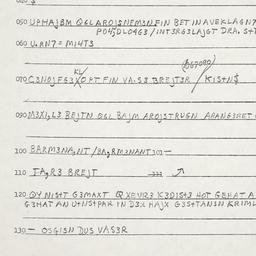 Eastern questionnaire, answ...