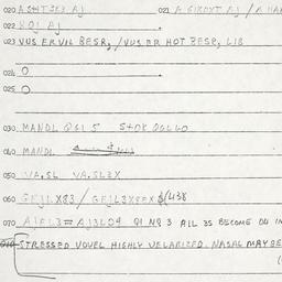 Eastern questionnaire, answ...