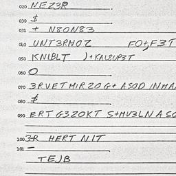 Eastern questionnaire, answ...