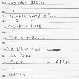 Eastern questionnaire, answ...