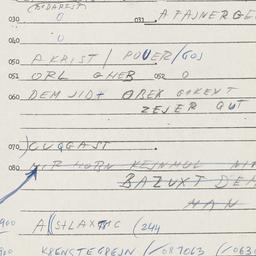 Eastern questionnaire, answ...