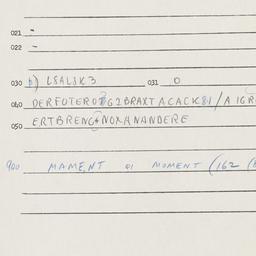 Eastern questionnaire, answ...