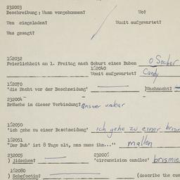 Western questionnaire, answ...