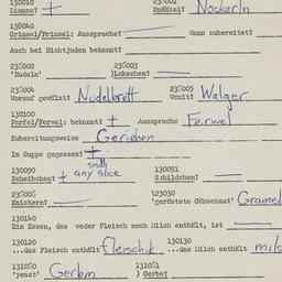 Western questionnaire, answ...