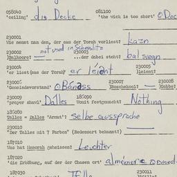 Western questionnaire, answ...