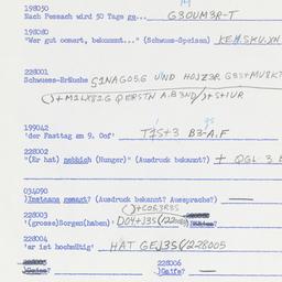 Western questionnaire, answ...