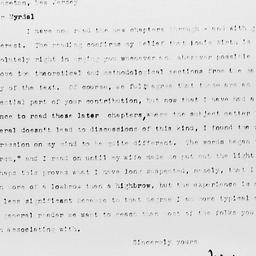 Letter from Frederick P. Ke...