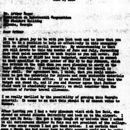 Letter from Samuel A. Stouf...