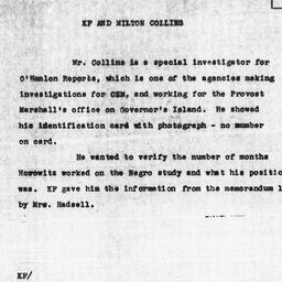 Memorandum from Katherine F...