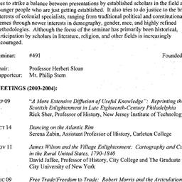 Schedules, Early American H...