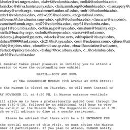 Announcements, 2001-11-13. ...