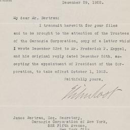 Board Meeting, 1/12/1923