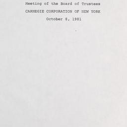 Meeting of the Board of Tru...