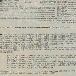 Fellowship application form